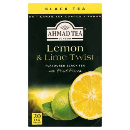 AHMAD TEA LEMON & LIME BLACK TEA 20S