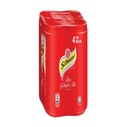SCHWEPPES GINGER ALE CAN 330ML*4