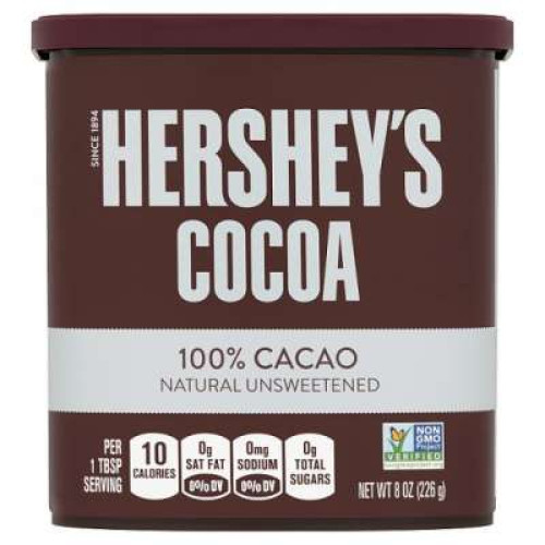 HERSHEYS COCOA UNSWEETENED CAN 226G