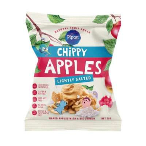 PIPAN CHIPPY APPLES LIGHTLY SALTED 20G