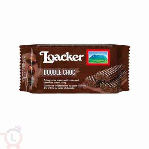 LOACKER DOUBLE CHOCOLATE 45G