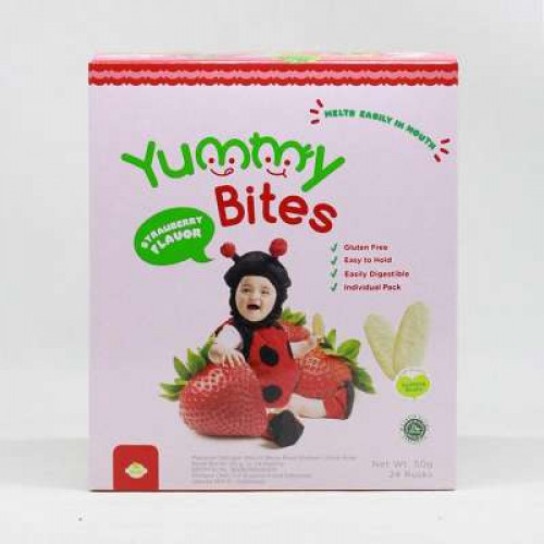 YB BABY RICE CRACKERS STRAWBERRY FLAVOUR
