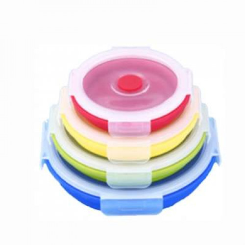 SIS2021-2C SILICONE RD FOOD CONTAINER 800ML