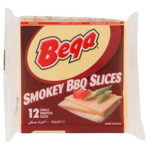 BEGA SMOKEY BBQ SLICES CHEESE 12S 200G
