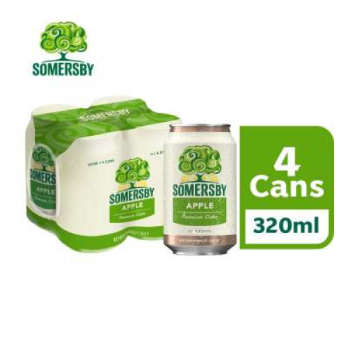 SOMERSBY APPLE CIDER CAN 320ML*4