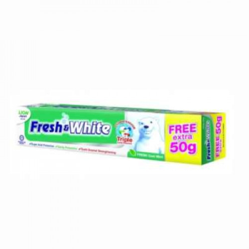 FRESH & WHITE FRESH COOLMINT TPASTE EXT50G 225G