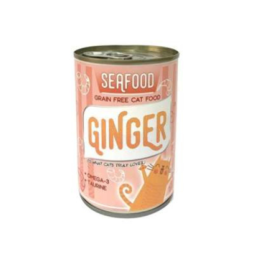 GINGER CAT CANNED FOOD SEAFOOD 400G
