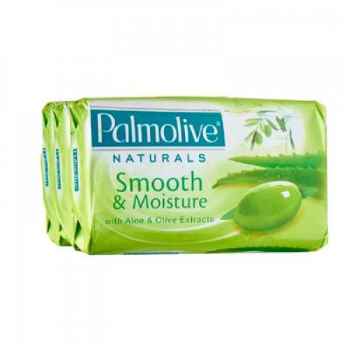 PALMOLIVE NATURAL SOAP-SMOOTH&MOIST80G*3