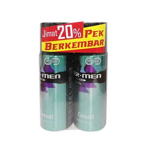 UBERMEN DEO BODY STYLE CASUAL T/PACK 125MLX2