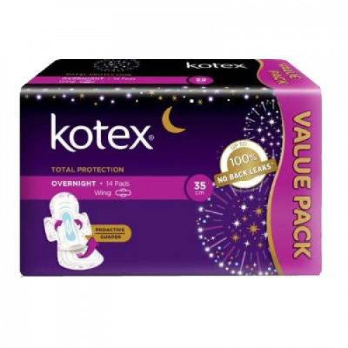 KOTEX TP OVERNIGHT WING PAG 35CM 14S