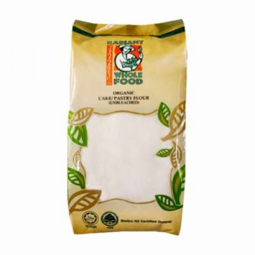 RADIANT ORG.CAKE/PASTRY FLOUR UNBLEACHED 1KG