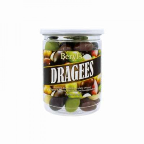 BERYL'S DRAGEES ASSORTED ALMOND 370G