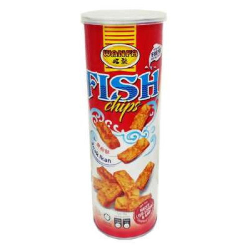 WANFA MY FISH CHIP HOT&SPICY CANISTER 150G