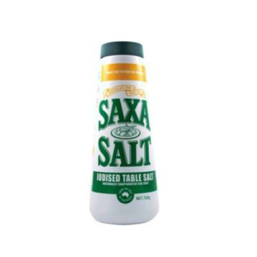 SAXA IODISED TABLE SALT 750ML