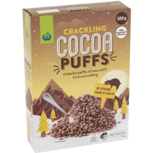 WOOLWORTHS - CRACKLING COCOA PUFFS  500 GM