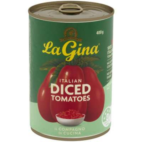 WOOLWORTHS LA GINA - DICED TOMATOES  400 GM 