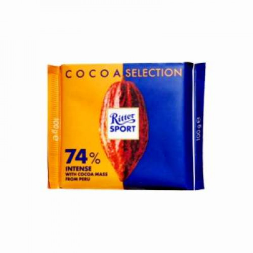 RITTER SPORT 74% PERU COCOA 100G