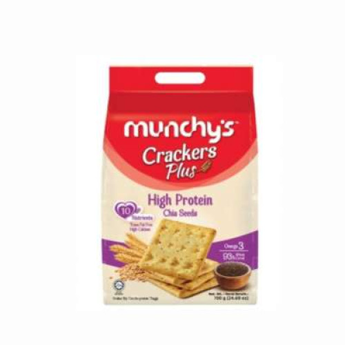 MUNCHY'S CRACKERS PLUS HIGH PROTEIN CHIA SEED 700G