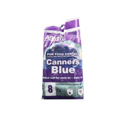ANSELL CANNERS BLUE GLOVES SIZE 8