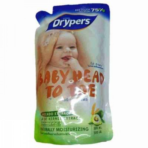 DRYPERS BABY HEAD TO TOE 450ML - AVOCADO